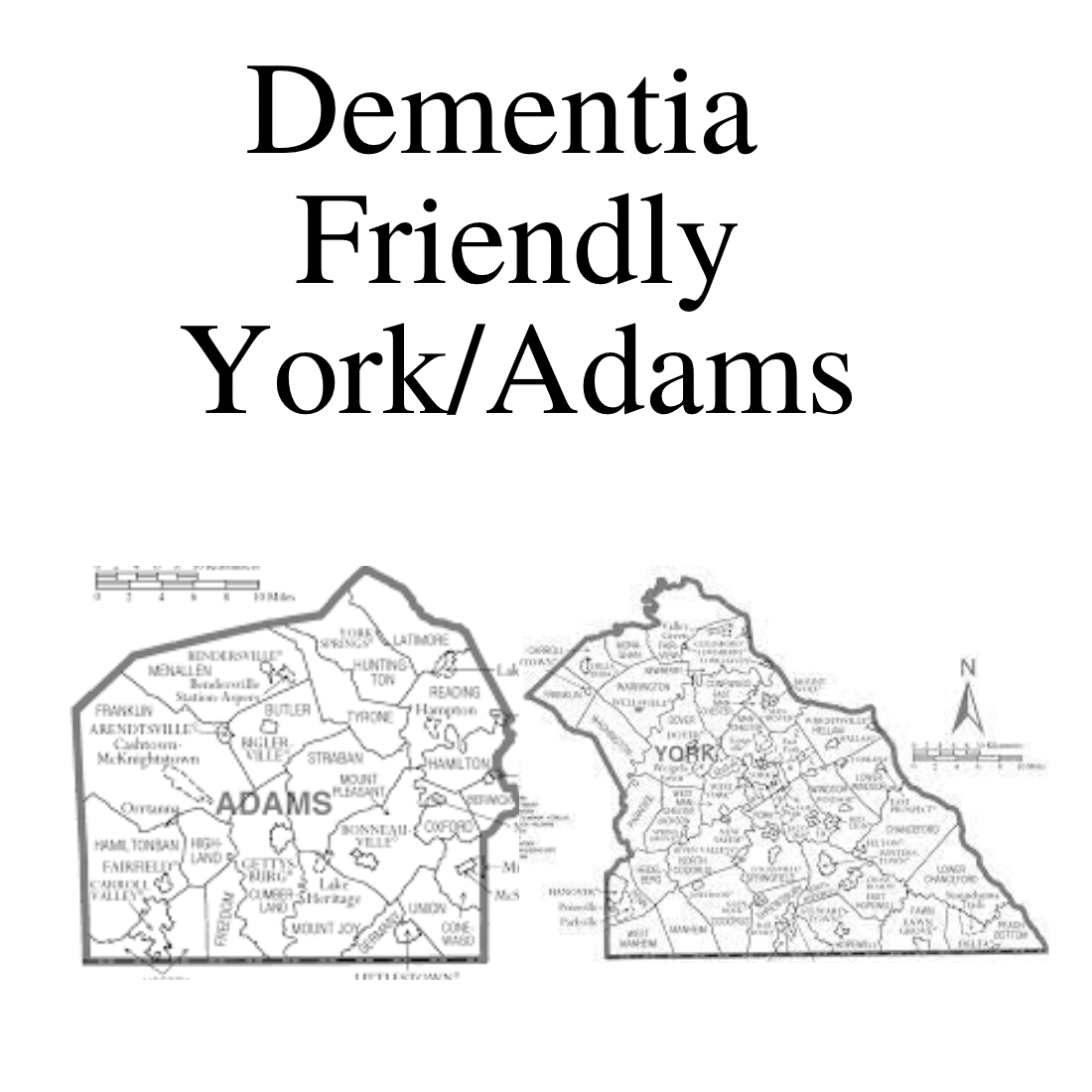 Adams and York county outline